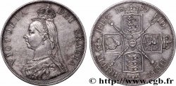 UNITED KINGDOM Double Florin Victoria buste du jubilé 1887 