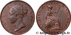ROYAUME-UNI 1/2 Penny Victoria “tête jeune” 1838 