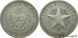 KUBA 40 Centavos emblème / étoile 1915  fVZ 