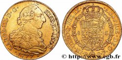 COLOMBIE - CHARLES III D&nbsp;ESPAGNE 8 Escudos 1777 Popayan