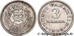 ESTONIE 3 Marka emblème aux 3 lions 1926 