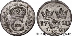 SUÈDE 1 Ore Charles XII de Suède 1710 