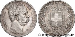 ARGENT D&nbsp;INVESTISSEMENT 5 Lire  Umberto Ier 1879 Rome
