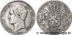 ARGENT D&nbsp;INVESTISSEMENT 5 Francs tête nue 1849 Bruxelles