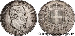 ARGENT D&nbsp;INVESTISSEMENT 5 Lire Victor Emmanuel II 1870 Milan