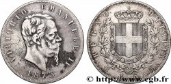 ARGENT D&nbsp;INVESTISSEMENT 5 Lire Victor Emmanuel II 1873 Milan TTB 