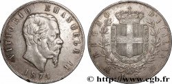 ARGENT D&nbsp;INVESTISSEMENT 5 Lire 1874 Milan