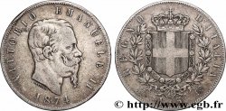 ARGENT D&nbsp;INVESTISSEMENT 5 Lire 1874 Milan