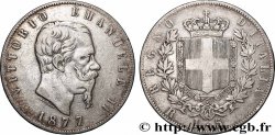 SILVER INVESTMENT 5 Lire Victor Emmanuel II 1877 Rome