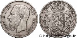 PLATA INVERSIÓN 5 Francs 1870 Bruxelles