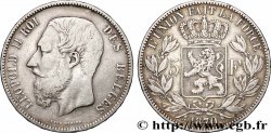 SILVER INVESTMENT 5 Francs 1870 Bruxelles