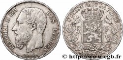 ARGENT D&nbsp;INVESTISSEMENT 5 Francs  1871 Bruxelles