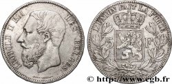 SILVER INVESTMENT 5 Francs  1875 Bruxelles