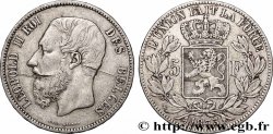 ARGENT D&nbsp;INVESTISSEMENT 5 Francs  1873 Bruxelles TTB 