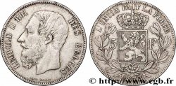 PLATA INVERSIÓN 5 Francs  1873 Bruxelles