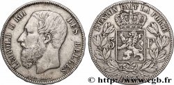 ARGENT D&nbsp;INVESTISSEMENT 5 Francs  1873 Bruxelles