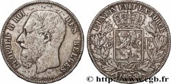 ARGENT D&nbsp;INVESTISSEMENT 5 Francs  1873 Bruxelles