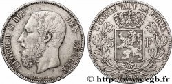 ARGENT D&nbsp;INVESTISSEMENT 5 Francs  1873 Bruxelles