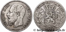 ARGENT D&nbsp;INVESTISSEMENT 5 Francs  1873 Bruxelles