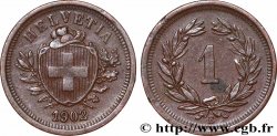 SUISSE 1 Centime (Rappen) Croix Suisse 1902 Berne - B
