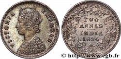 INDES BRITANNIQUES 2 Annas Victoria 1894 Bombay