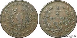 MEXICO 1/4 Real Estado Libre y Soberano de Sinaloa 1861  VF 