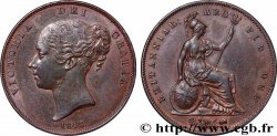 ROYAUME-UNI 1 Penny Victoria “tête jeune” 1848 