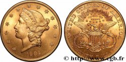 OR, PALLADIUM ET PLATINE INVESTISSEMENT 20 Dollars &nbsp;Liberty&nbsp; 1904 Philadelphie
