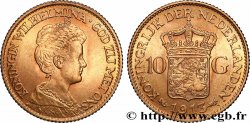 OR, PALLADIUM ET PLATINE INVESTISSEMENT 10 Gulden Wilhelmina 1913 Utrecht