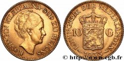 OR, PALLADIUM ET PLATINE INVESTISSEMENT 10 Gulden 4e type Wilhelmina 1933 Utrecht