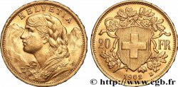 GOLD, PALLADIUM & PLATINUM INVESTMENT 20 Francs &nbsp;Vreneli&nbsp; 1902 Berne