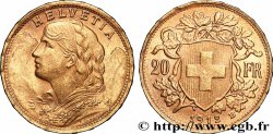 GOLD, PALLADIUM & PLATINUM INVESTMENT 20 Francs &nbsp;Vreneli&nbsp;  1912 Berne