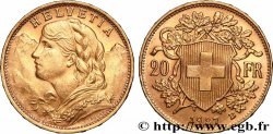 GOLD, PALLADIUM & PLATINUM INVESTMENT 20 Francs or &nbsp;Vreneli&nbsp; 1927 Berne