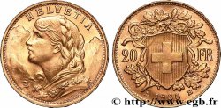 GOLD, PALLADIUM & PLATINUM INVESTMENT 20 Francs &nbsp;Vreneli&nbsp; 1935 Berne