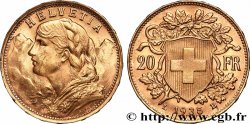 GOLD, PALLADIUM & PLATINUM INVESTMENT 20 Francs &nbsp;Vreneli&nbsp; 1935 Berne