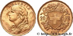 OR, PALLADIUM ET PLATINE INVESTISSEMENT 20 Francs or &nbsp;Vreneli&nbsp; 1947 Berne