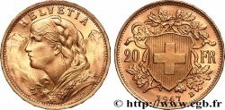 OR, PALLADIUM ET PLATINE INVESTISSEMENT 20 Francs or &nbsp;Vreneli&nbsp; 1947 Berne
