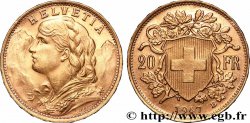 GOLD, PALLADIUM & PLATINUM INVESTMENT 20 Francs or &nbsp;Vreneli&nbsp; 1947 Berne