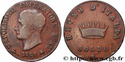ITALY - KINGDOM OF ITALY - NAPOLEON I 1 Soldo 1808 Bologne