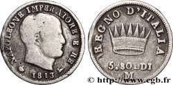 ITALY - KINGDOM OF ITALY - NAPOLEON I 5 Soldi 1813 Milan - M