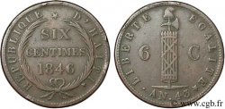 HAITI 6 Centimes faisceaux an 43 1846  fSS 