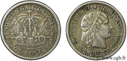 HAÏTI 10 Centimes emblème “Liberté créole” de Roty 1882 Paris TTB+ 