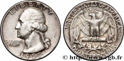 ÉTATS-UNIS D&nbsp;AMÉRIQUE 1/4 Dollar Georges Washington 1957 Philadelphie
