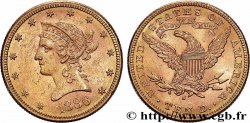OR, PALLADIUM ET PLATINE INVESTISSEMENT 10 Dollars or &nbsp;Liberty&nbsp;, avec In God we trust 1886 San Francisco - S