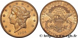 OR, PALLADIUM ET PLATINE INVESTISSEMENT 20 Dollars &nbsp;Liberty&nbsp; 1904 Philadelphie