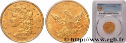 ÉTATS-UNIS D&nbsp;AMÉRIQUE 5 Dollars &nbsp;Liberty head&nbsp; 1838 Charlotte TTB50 PCGS