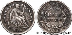 UNITED STATES OF AMERICA 1/2 Dime Liberté assise 1856 Philadelphie
