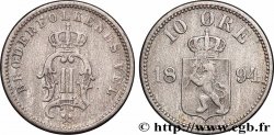 NORWAY 10 Ore Oscar II 1894 