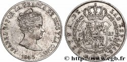 ESPAGNE 4 Reales Isabelle II 1845 Madrid