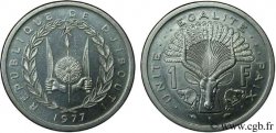 DJIBOUTI Essai 1 Franc emblème / antilope 1977 Paris SPL 